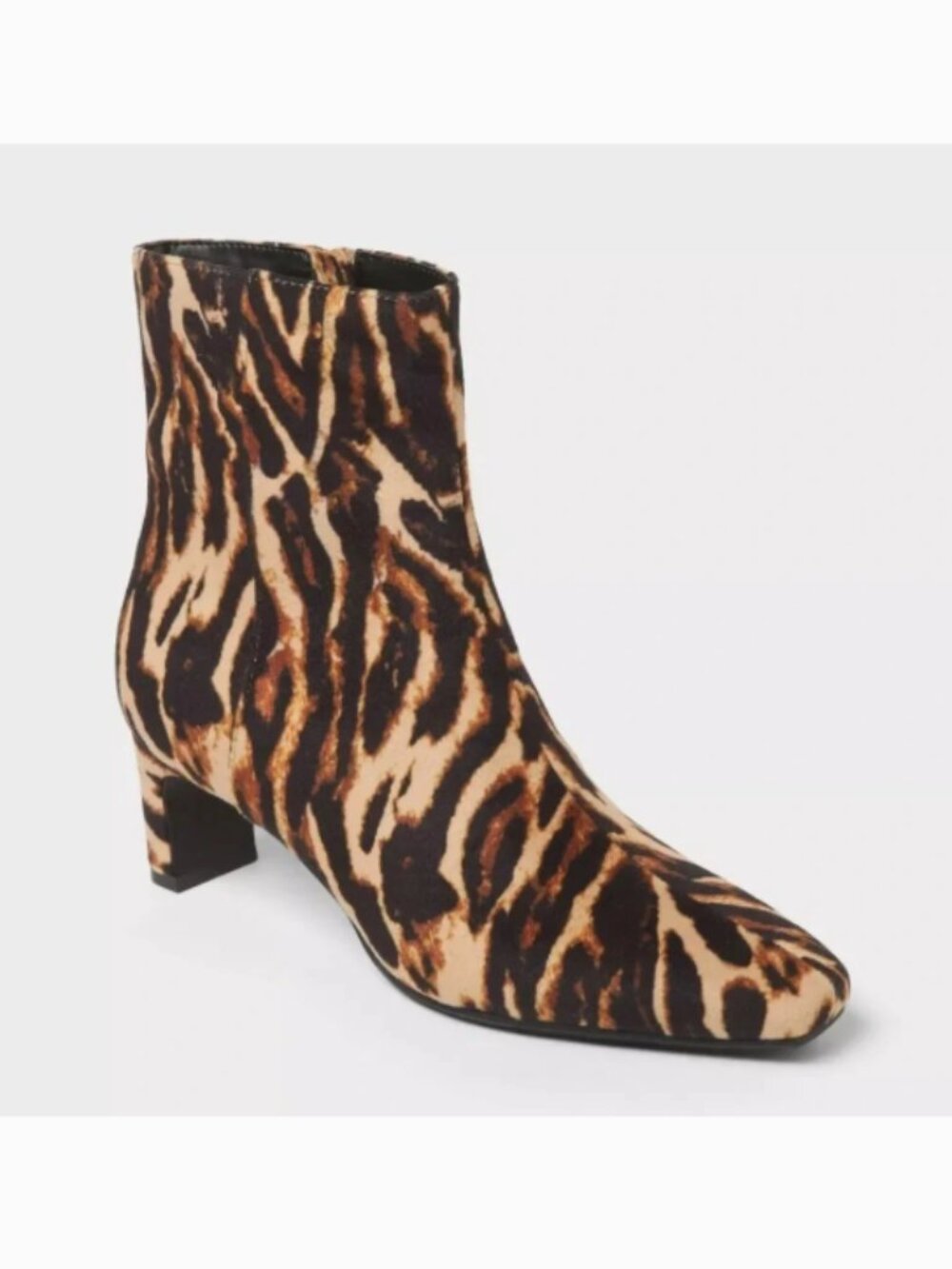 A New Day Women’s Leopard-Print Ankle Boots in Tan/Black - Picture 11 of 11